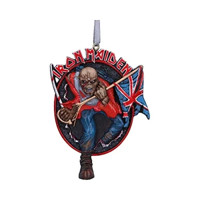 Abbildung von Nemesis Now Iron Maiden Trooper Hängeornament, Kunstharz, Rot, offizielles Lizenzprodukt von Maiden, Eddie Geschenkware, gegossen aus feinstem Harz, fachmännisch handbemalt