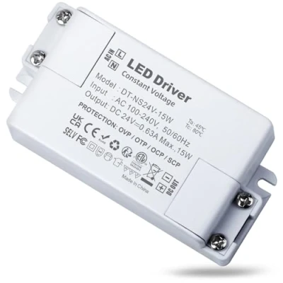 Abbildung von REYLAX LED Transformator Trafo 24V 15W, Netzteil Treiber, 630mA 230V auf LED, AC zu DC Schalt Niedervolttrafo, Konstantspannungs Driver für Lichtstreifen, Nicht Dimmbar