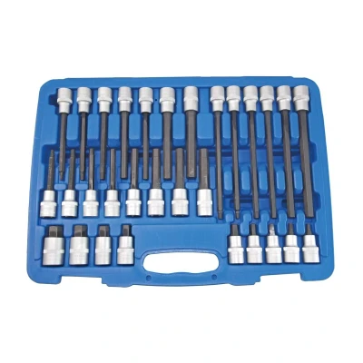 Abbildung von SW Stahl 04923L Steckschlüsseleinsatz Set 30 Innensechskant Chrom Vanadium 1/2 Vierkant