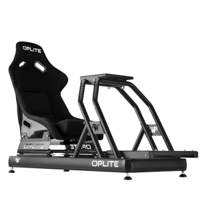 Abbildung von OPLITE R8 Fury Rennsimulations Cockpit schwarz