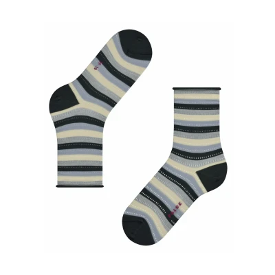 Abbildung von Falke Stripe Socken, Damen, Größe: 35 38, Black