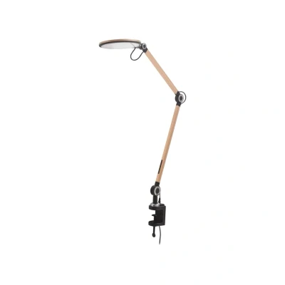 Abbildung von Lindby LED Klemmleuchte Nyxaris, gold, Metall, CCT, 52 cm