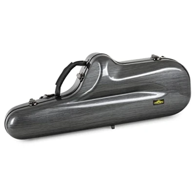 Abbildung von Lechgold Deluxe Koffer für Tenor Saxophon Stabiles Hardcase Tenorsaxophone Thermopolsterung Instrument, S Bogen, Mundstück und Zubehör Rucksackgarnitur Coole Carbon Optik