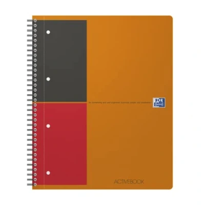Abbildung von Oxford Activebook Interantional A4, liniert, 160 Seiten, versetzbares Register, Dokumententasche