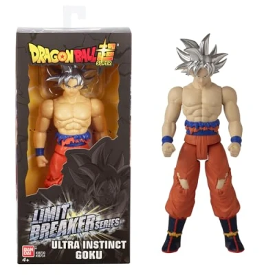 Abbildung von BANDAI Dragon Ball Super Goku Ultra Instinkt Limit Breaker Figur 30 cm Offizielle Lizenz Große Gelenkige Instinct Spielzeug für Kinder ab 4 Jahren 36734