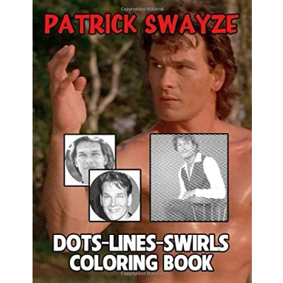Abbildung von Patrick Swayze Dots Lines Swirls Coloring Book: Stress Relieving An Adult Diagonal Activity Book