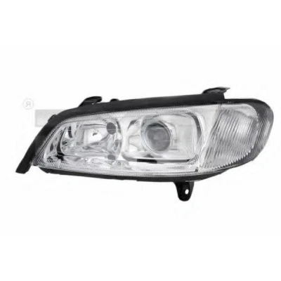 Abbildung von TYC 20 0188 05 2 Scheinwerfer links H1, H7 mit Lampenträger, ohne Elektromotor OPEL: Omega B Caravan, Limousine