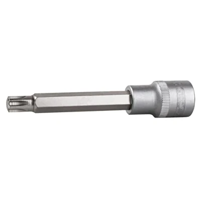 Abbildung von KS TOOLS 911.1926 Steckschlüsseleinsatz DIN3120, ISO1174 M10 Chrom Vanadium Stahl Innenkeilprofil (Ribe CV) gerändelt