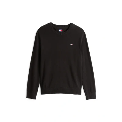 Abbildung von Tommy Jeans SLIM Essential Light Sweater Strickpullover, Herren, Größe: 60, Black
