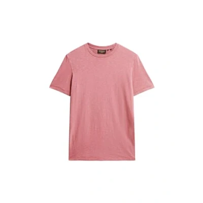 Abbildung von Superdry CREW NECK SLUB Tshirt basic, Herren, Größe: Large, Mesa rose pink