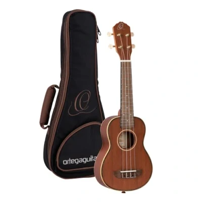 Abbildung von Ortega Guitars Sopran Ukulele akustisch Timber Series inklusive Deluxe Gigbag Massives Mahagoniholz (RU10)