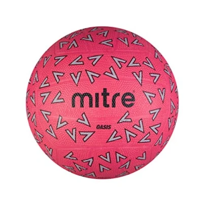 Abbildung von Mitre Oasis Netball sehr langlebig toller Grip stilvolles Design, Rosa/Grau/Schwarz, 5
