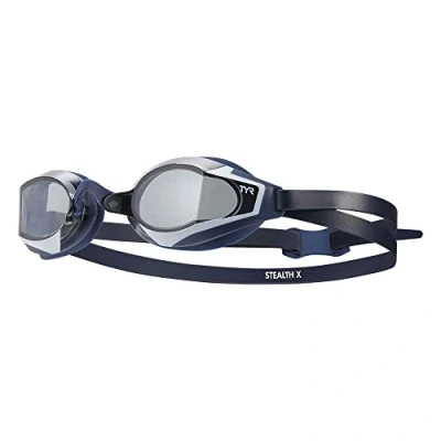 Abbildung von TYR Stealthx RACE Goggl Schwimmen Zubehör, Größe: One Size, Smoke/navy