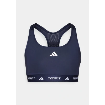 Abbildung von adidas Performance Powerreact Techfit Sportbh mit mittlerer Stützkraft, Damen, Größe: XXSxC D, Legend ink