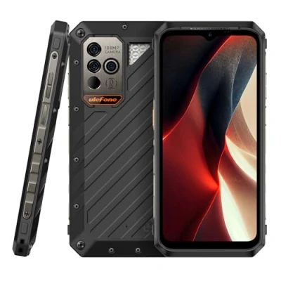 Abbildung von Ulefone Power Armor 18 Ultra 5G Outdoor Handy Ohne Vertrag, 108MP Kamera, Dimensity 7050 24GB+512GB, Sofort Lesbares Thermometer, 6.58&#039;&#039; 120Hz FHD+, IP68 IP69K Android 13 Smartphone, 9600mAh Akku NFC