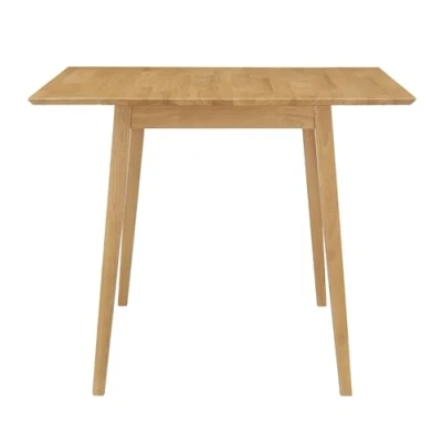 Abbildung von Hallowood Furniture Ledbury Kleiner Klapptisch aus massivem Holz in Heller Eiche, zusammenklappbarer Esstisch, Küchentisch, Holztisch für Zuhause &amp; Café