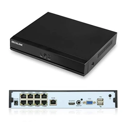 Abbildung von Seculink 8 Kanal 4K POE NVR (1080p/3MP/4MP/5MP/8MP) Kompatibler Netzwerk Video Recorder Cloud P2P Fernbedienung Bewegungserkennung