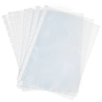 Abbildung von Exacompta 56270E 20er Pack Prospekthüllen DIN A4 Ersatzhüllen für Ringsichtmappen(56260E und 56277E) transparent