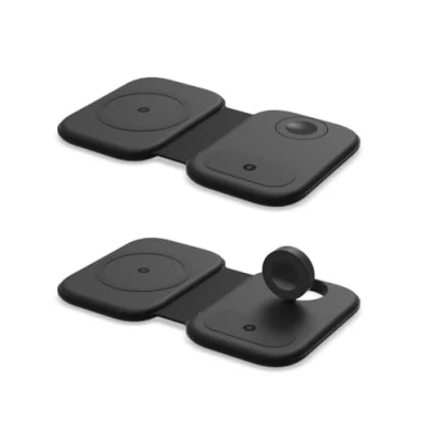Abbildung von TEMPO DI SALDI Kabelloses Ladegerät 3 in 1 mit Faltbarer magnetischer Ladestation