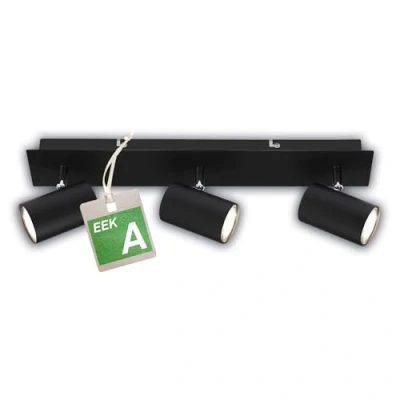 Abbildung von BRILONER EEK A LED Deckenlampe schwenkbar, 3000K warmweiß, je 2W, 450 Lumen, ca. 50.000h Licht, Deckenleuchte, Lampe, Wohnzimmerlampe, Schlafzimmerlampe, Küchenlampe, 45 cm, Schwarz