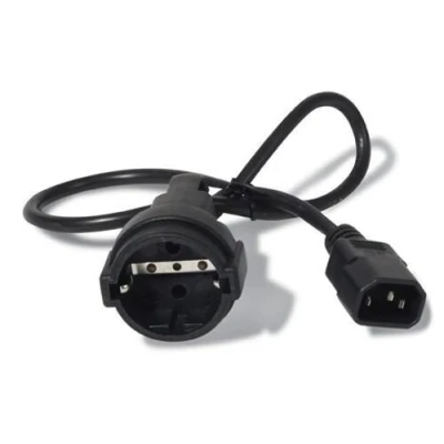 Abbildung von APC Stromverbindungskabel AP9880 C14 auf CEE 7/7 Schuko, 0,6 m