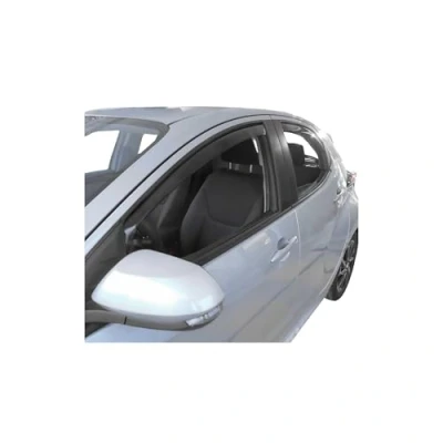 Abbildung von Windabweiser Regenabweiser kompatibel mit Toyota Yaris 2020 2024 Dunkel Acryl 4tlg