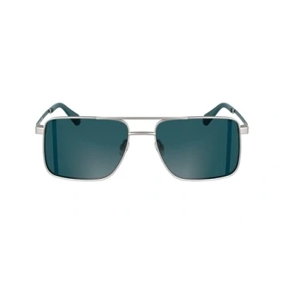 Abbildung von Calvin Klein Jeans Sonnenbrille, Herren, Größe: One Size, Matte light ruthenium