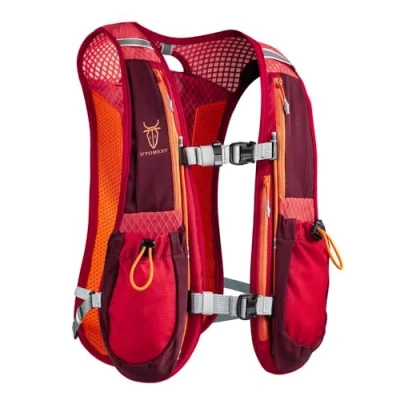 Abbildung von UTOBEST laufrucksack Ultraleicht Trinkrucksack 5L für Laufen,Running,Marathon,Radfahren (Rot)