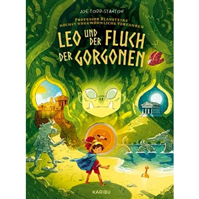 Abbildung von Professor Blausteins höchst ungewöhnliche Vorfahren (Band 2) Leo und der Fluch Gorgonen: Graphic Novel Reihe für Jungen Mädchen ab 6 Jahren mit mythologischen Abenteuern