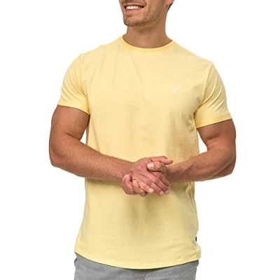 Abbildung von Indicode Jeans Kloge Tshirt basic, Herren, Größe: Small, Pale banana
