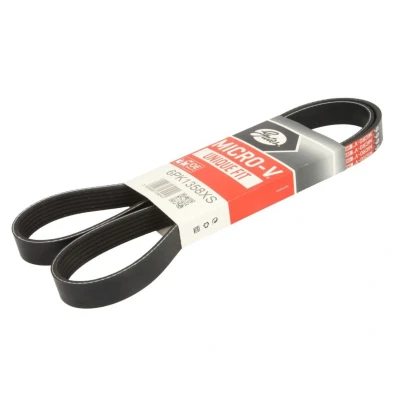 Abbildung von GATES 6PK1358XS Keilrippenriemen 1358 6 Polyester, EPDM (Ethylen Propylen Dien Kautschuk) JEEP: Cherokee V