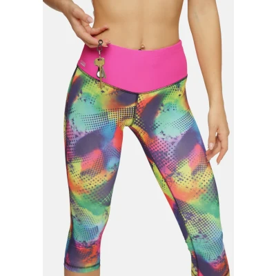 Abbildung von Formbelt 3/4 Capri MIT Handytasche Lederhose, Damen, Größe: XS, Brazil