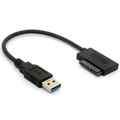 Abbildung von HTGuoji USB 3.0 bis 7 + 6 13Pin Slimline SATA Kabel Adapter für Laptop CD DVD Rom Optisches Laufwerk
