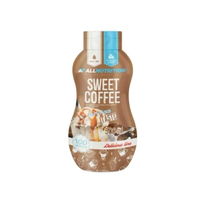 Abbildung von ALLNUTRITION Süße Soße Sirup Zuckerfrei Süßer Low Calorie für Süßspeisen, Pfannkuchen, Waffeln Fettfreie Cremige Sauce Kalorienarme Süßigkeiten Snack 500ml Sweet Coffee