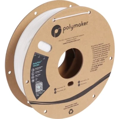 Abbildung von Polymaker PolyFlex TPU 90A Weiß 1,75mm 750g
