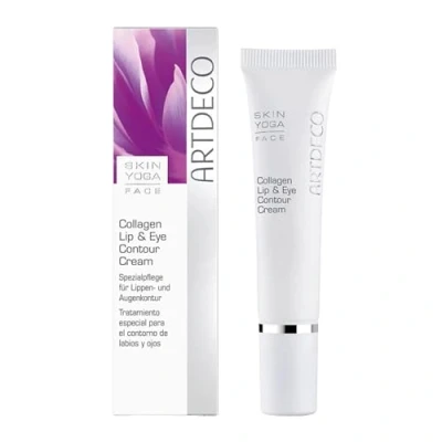 Abbildung von Artdeco Collagen Lip &amp; Eye Contour Cream, feuchtigkeitsspendende Intensivpflege für Augen und Lippenpartie mit Hyaluron Kollagen, 1 x 15 ml