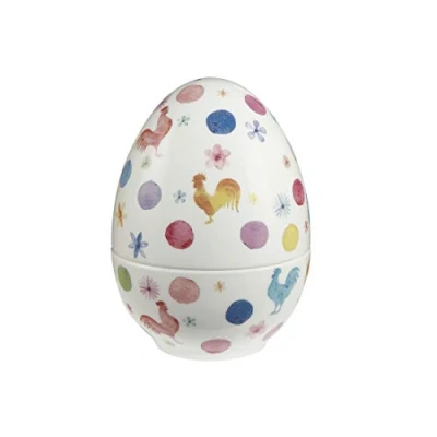 Abbildung von Goebel Ei Dose 15,5 cm Bunte Osterzeit Fitz &amp; Floyd Spring Collection