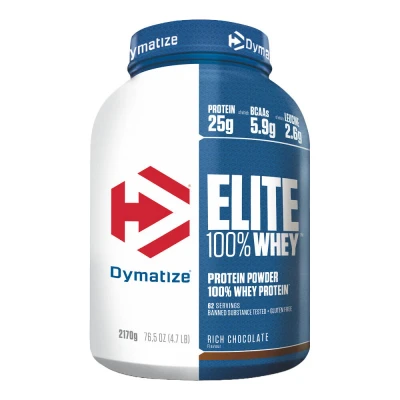 Abbildung von Dymatize Elite 100% Whey Rich Chocolate 2170g High Protein Low Sugar Powder