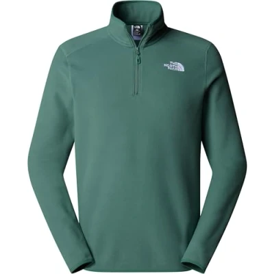 Abbildung von The North Face Glacier 1/4 ZIP Fleecepullover, Herren, Größe: XS, Duck green