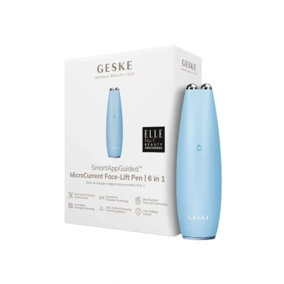 Abbildung von Geske SMARTAPPGUIDED Microcurrent Facelift PEN 6 IN 1 Gesichtspflege Zubehör, Größe: One Size, Aquamarine