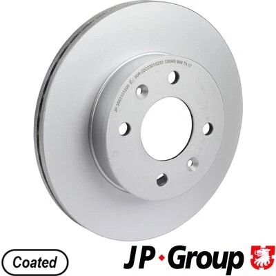 Abbildung von JP GROUP 3563101200 Bremsscheibe Vorderachse 241 19 4 Belüftet beschichtet HYUNDAI: Getz
