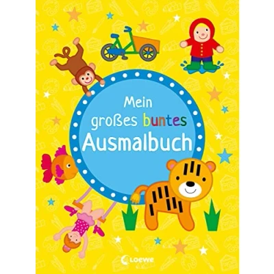 Abbildung von Mein großes buntes Ausmalbuch (Tiger): Malbuch mit Vorlagen und vielen Motiven zum Ausmalen für Kinder ab 4 Jahren