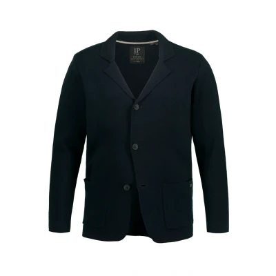 Abbildung von JP1880 FLEXNAMIC, Reverskragen Strickjacke, Herren, Größe: 3XL, Dunkel marine