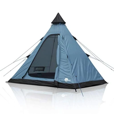Abbildung von yourGEAR Tipi Zelt Lido 290 3 Personen Bodenwanne Stehhöhe, Personen: