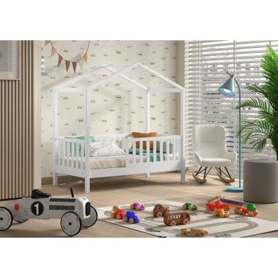Abbildung von Home affaire Hausbett, in 70x140 cm mit Dachaufbau, Rausfallschutz, Lattenrost und 3 Farben