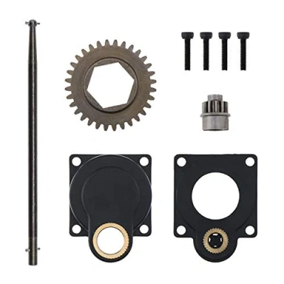 Abbildung von YINETTECH Elektrische Roto Starter Rückabdeckung Rückplatte 11011 12mm Startstange mit Schrauben Kompatibel HSP 1/10 16/18/21 Nitro Motor RC Modell Autoteil