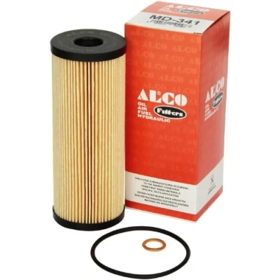 Abbildung von ALCO FILTER MD 341 Ölfilter Filtereinsatz MERCEDES BENZ: C Klasse Limousine, T modell, W124 Limousine
