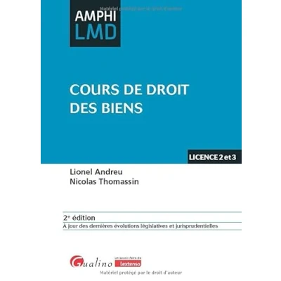 Abbildung von Cours de droit des biens: À jour dernières évolutions législatives et jurisprudentielles