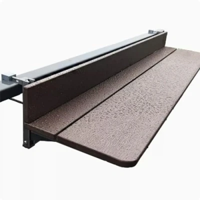 Abbildung von Kleiner klappbarer Schreibtisch, Balkontisch, hängender Balkon, Wandbehang, Stehtisch, Tisch, Wandschreibtisch, Wandtisch, kleine Balkonmöbel, k