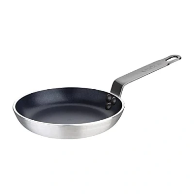 Abbildung von Vogue 13079 Blinis Pfanne, antihaftbeschichtet, Aluminium, 150 mm, strapazierfähig, Brat Kochgeschirr, Silber